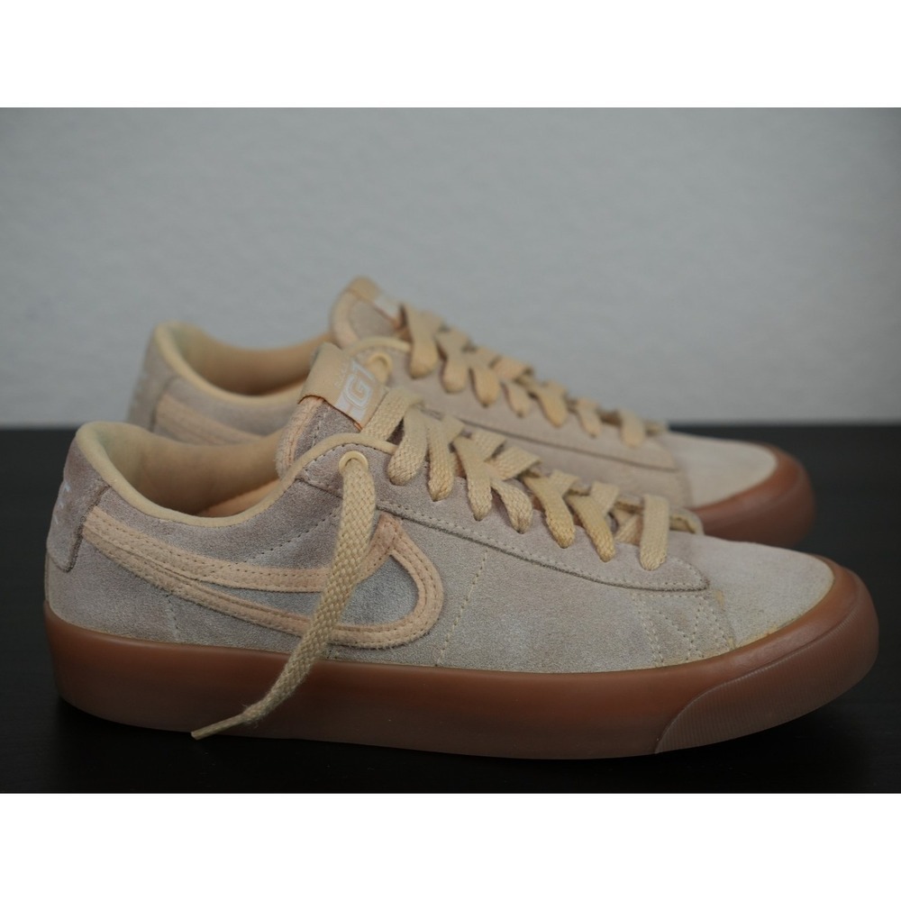Nike SB Blazer Low GT Grant Taylor Suede Beige Gum Skate Shoes Women's Size 5.5 - Picture 11 of 14